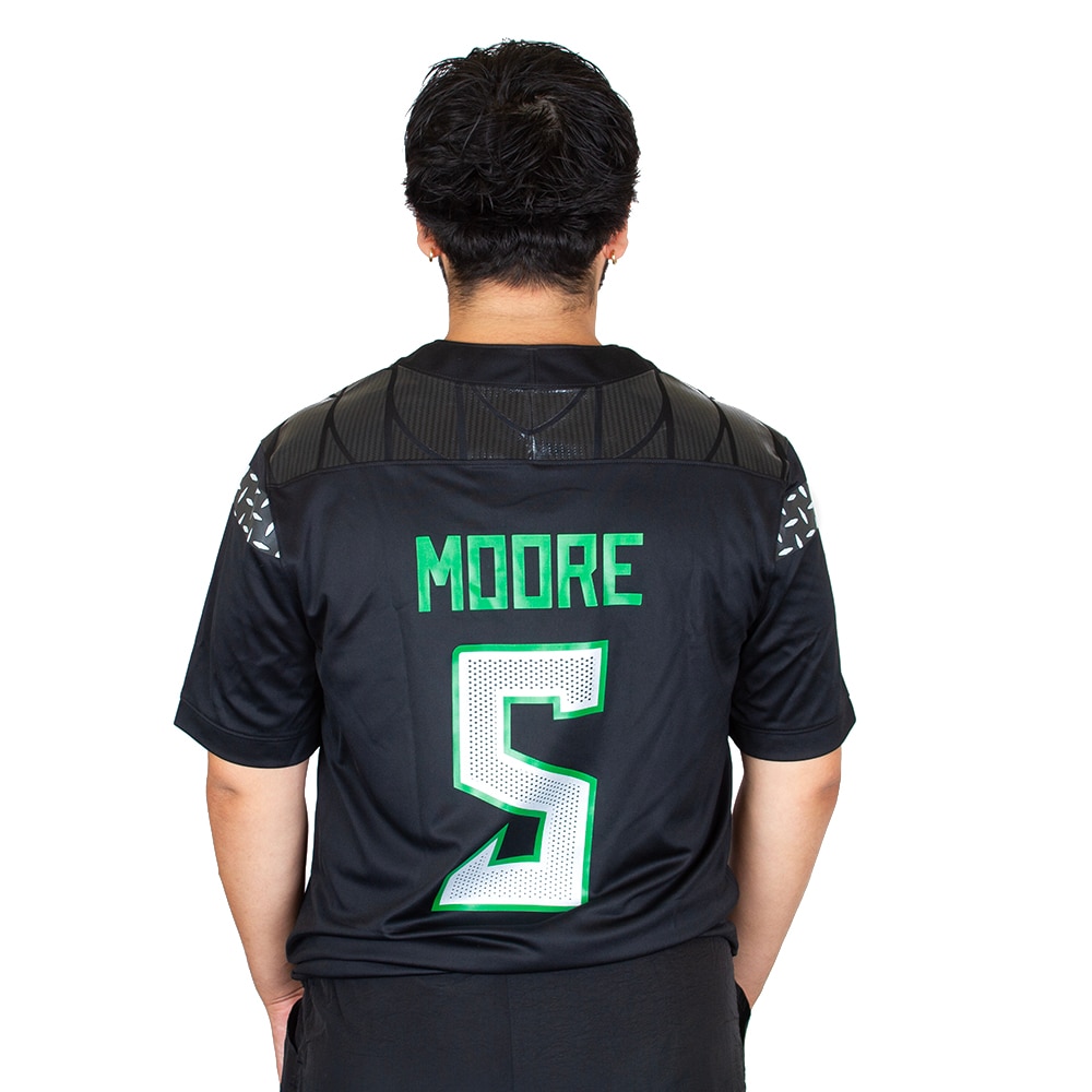 Student Athlete, Nike, Black, Jerseys, Polyester, Men, Football, Classic Oregon O, NIL, Tonal, Diamond Plate, #5, Dante Moore, 983431